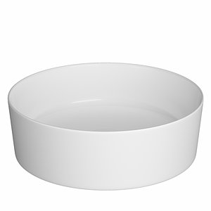 3D model table wash basin circle