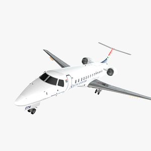 ZS-OTM South African Airlink Embraer ERJ-135LR L2273 3D model