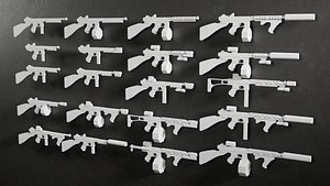 3D Low Poly TomSMG-style -20 Variations Game Ready