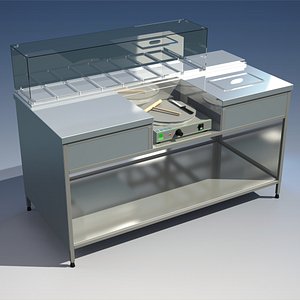3d model creperie station