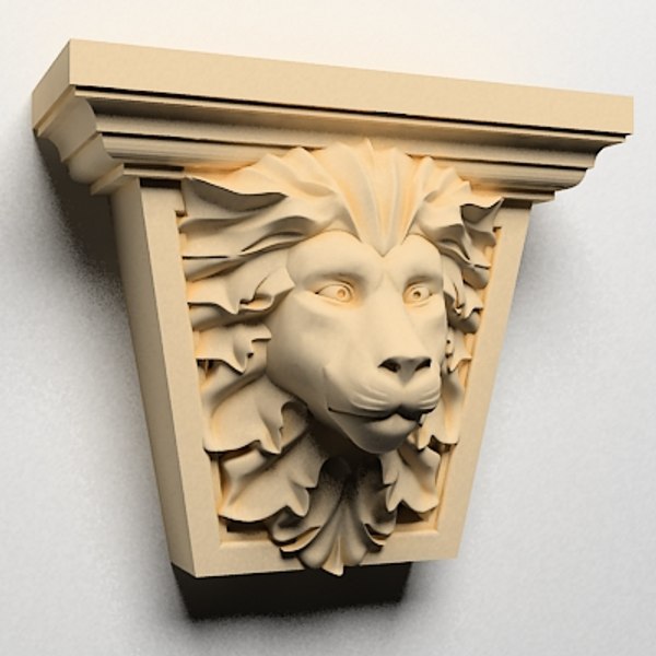 classical decoration interior wall 3d model