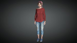 3D AAA Realistic Female Character 20