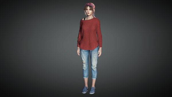 3D AAA Realistic Female Character 20