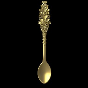 Ornament Spoon Model 2 3D model