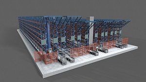 Logistic Cargo Warehouse 3D model