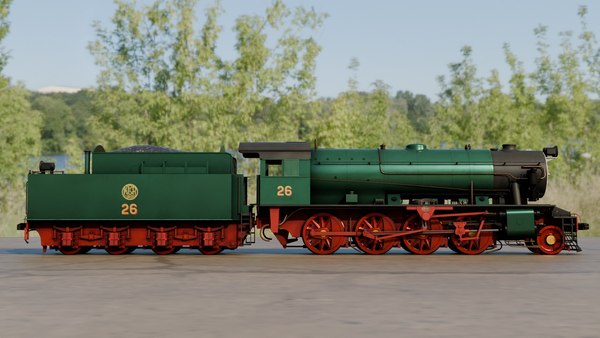 3D ex-WD KCR Austerity 2-8-0 model - TurboSquid 2210869