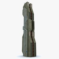 Sci Fi Building Tower 01