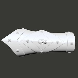Skull Bracers 3d print Model