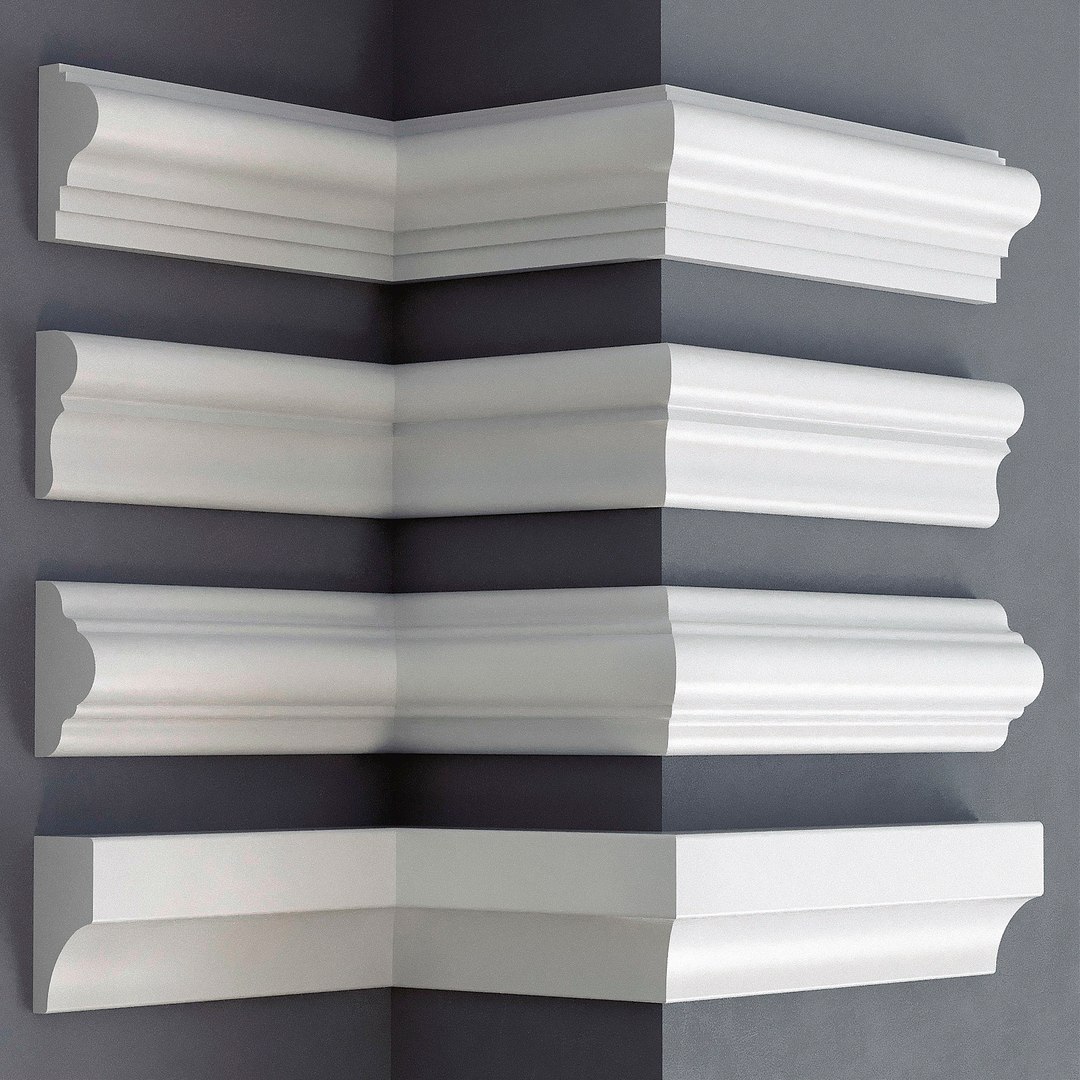 3D Linear Moldings 24 Pieces - TurboSquid 1413393