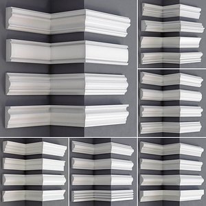3D linear moldings 24 pieces