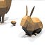 Box With Wooden Animals Toys