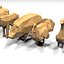 Box With Wooden Animals Toys