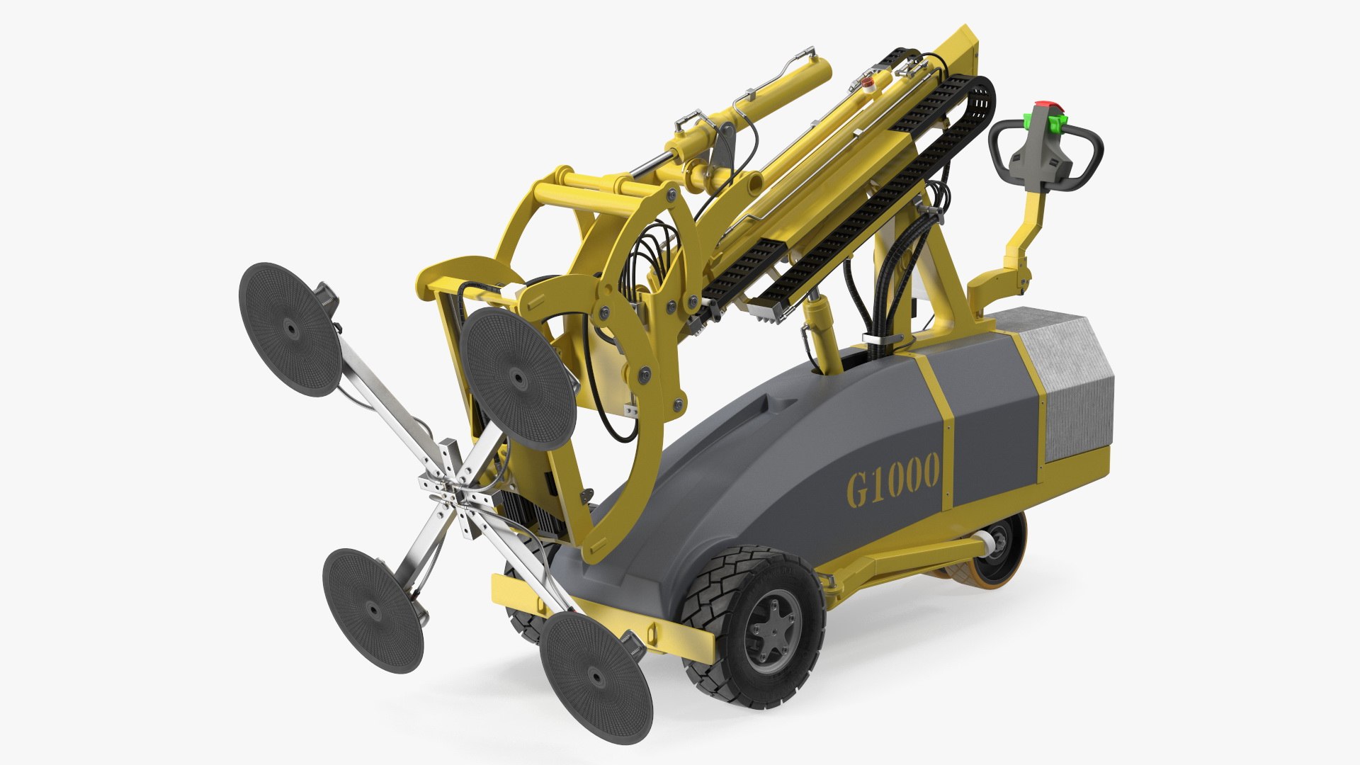 Telescopic Vacuum Glass Lifter 3D model preview
