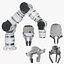 Robotic Arm 3 White with Set of Grippers 3D model
