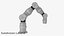 Robotic Arm 3 White with Set of Grippers 3D model