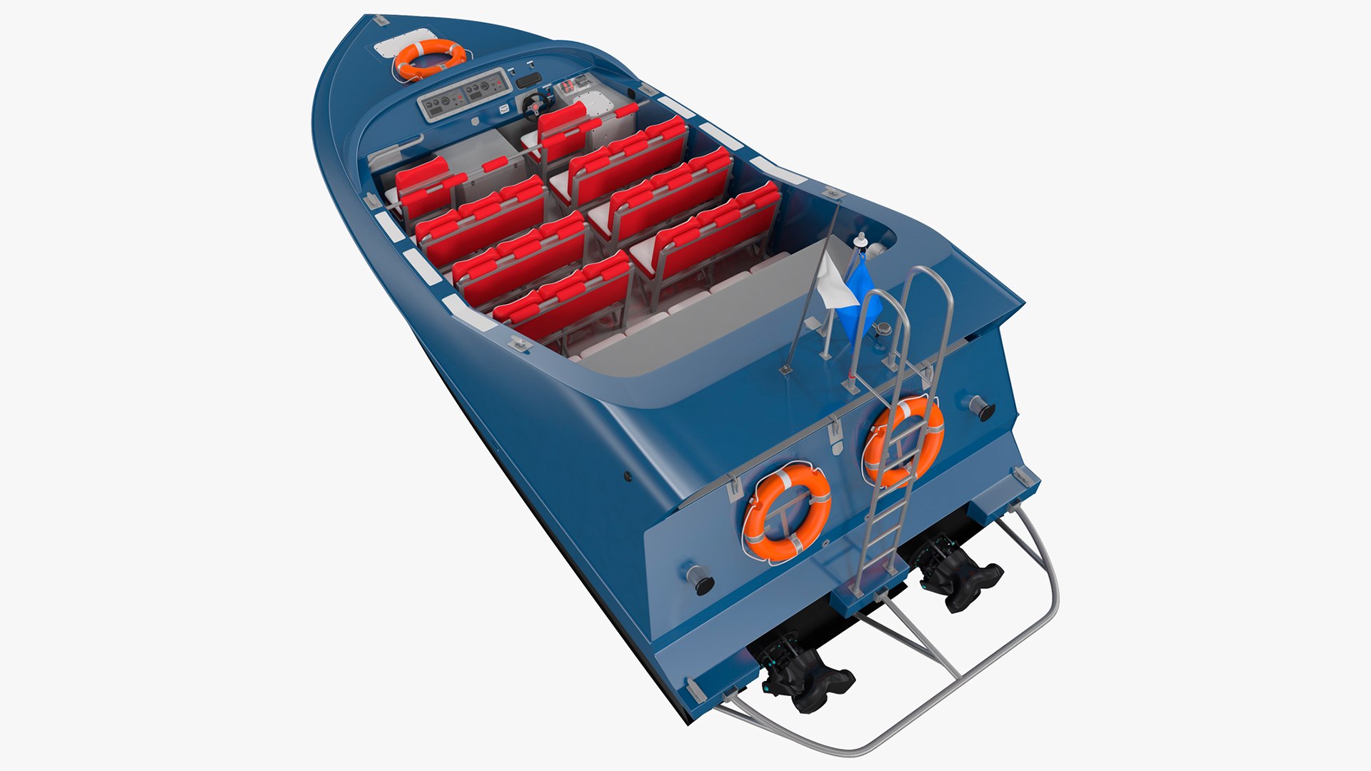 Jet Boat 3D model preview