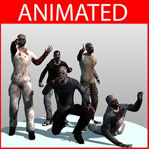 Low Poly Animated Zombies