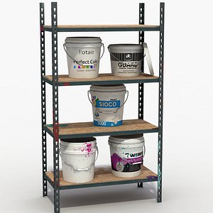 paint buckets shelves max