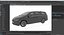 Seven-Seater Passenger MPV 2025 Black Rigged for Maya