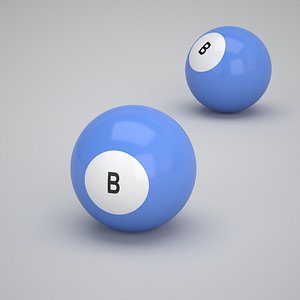 B Snooker Ball model