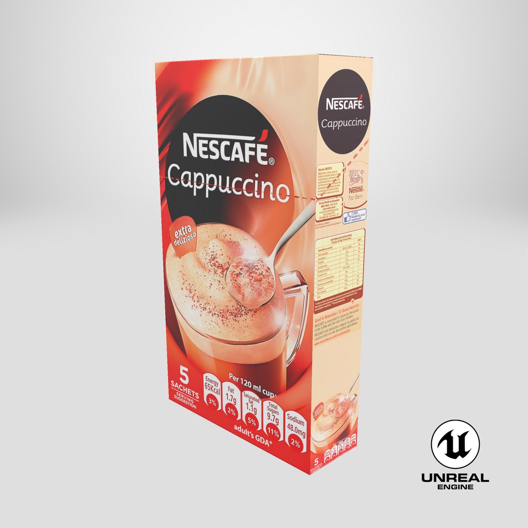 3D Nescafe Cappuccino Box https://p.turbosquid.com/ts-thumb/n0/EvpYNe/G0/stemcell_unreal_render/png/1706009958/1920x1080/fit_q87/667395b1091c19b723f811af5c9047b9a6d04d3c/stemcell_unreal_render.jpg