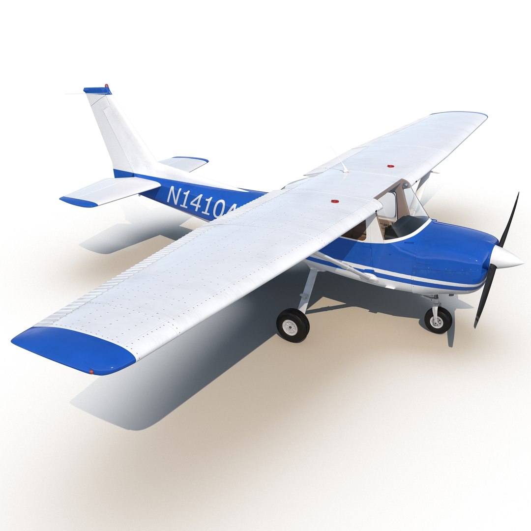 Cessna 150 3D model preview