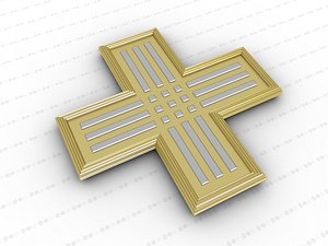 cross 3D model