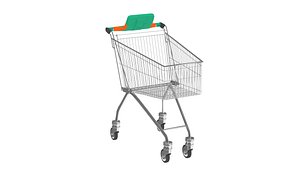 3D shopping cart model