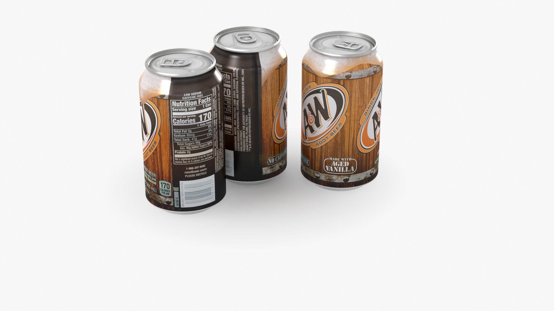 3D model AW Root Beer Aged Vanilla 355ml 2023 - TurboSquid 2124641