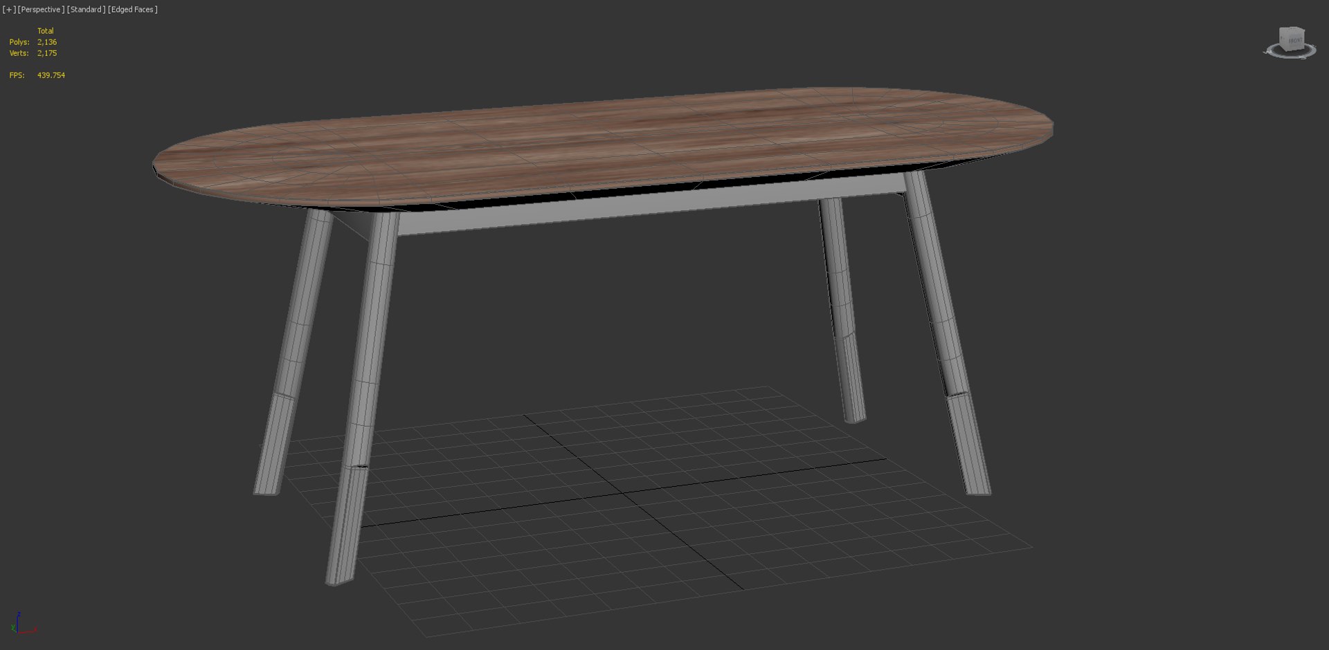 3D Bracket Dining Table - TurboSquid 1722571