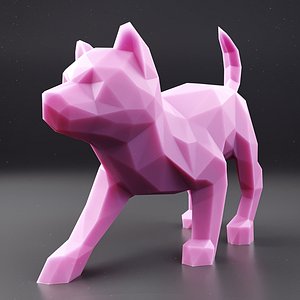 3D husky puppy 3 model