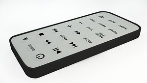 dvd remote control 3d model