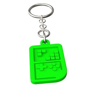 3D Retro Game Console Keychain
