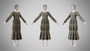 Dress 25 Royal Baroque Brocade v2