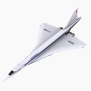 tu144s aeroflot simulations 3d model