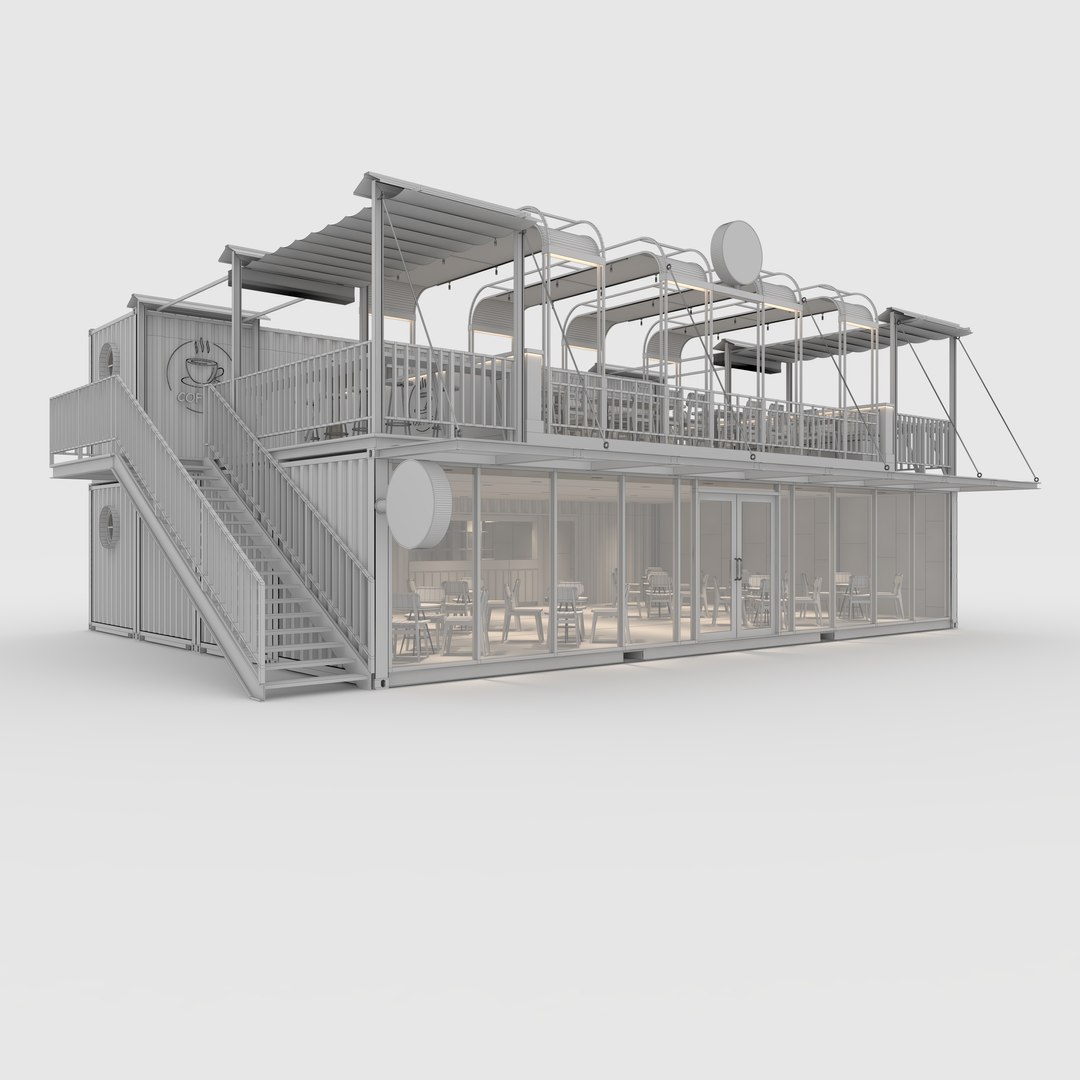 Container Cafe 16 3D Model - TurboSquid 2286102