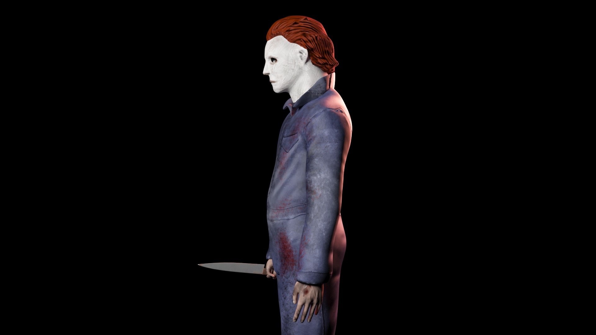 Mike Myers Halloween 3D model https://p.turbosquid.com/ts-thumb/n0/XRwtUD/0k/16/jpg/1627689205/1920x1080/fit_q87/040955fd7c9443cf3db55c9b623c162070740ee5/16.jpg