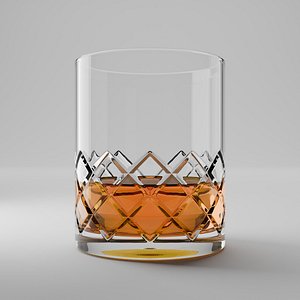 Whiskey Glass Old Fashioned with Yarai Diamond Pattern High Quality