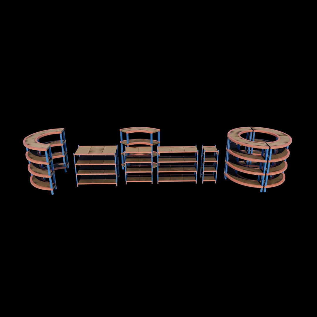 Storage Rack 3D Model Model - TurboSquid 2467790