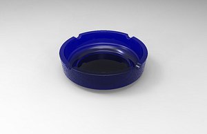 3D ashtray blue