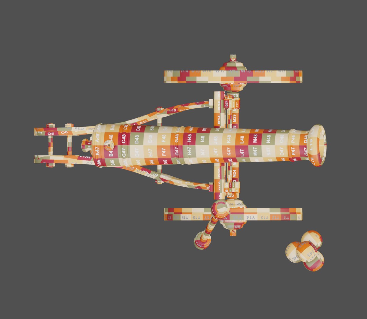 Vintage old cannon gun on rust carriage 3D model. 3D model https://p.turbosquid.com/ts-thumb/n0/iV2Nkj/CX/d4/png/1620629886/1920x1080/fit_q87/a904d142aef1c9cfd184800cb3da63a6714692ee/d4.jpg
