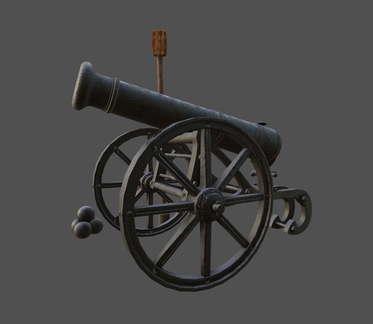 Vintage old cannon gun on rust carriage 3D model. 3D model https://p.turbosquid.com/ts-thumb/n0/iV2Nkj/jO/f1/png/1620630436/1920x1080/fit_q87/4654e4c0bd3a2f1731a870c63dd74693a87d44db/f1.jpg