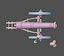 Vintage old cannon gun on rust carriage 3D model.