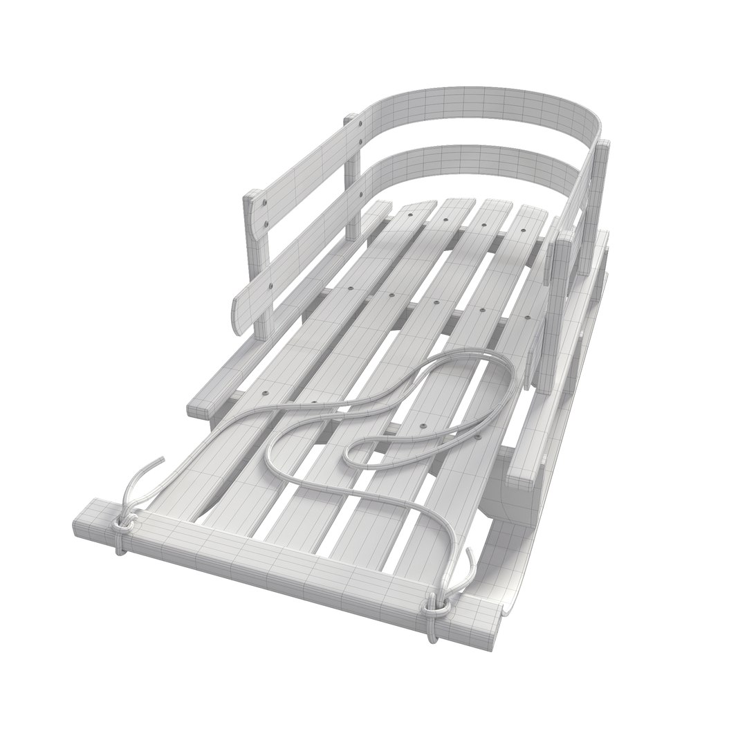 Wood Sled 3D Model - TurboSquid 2022950
