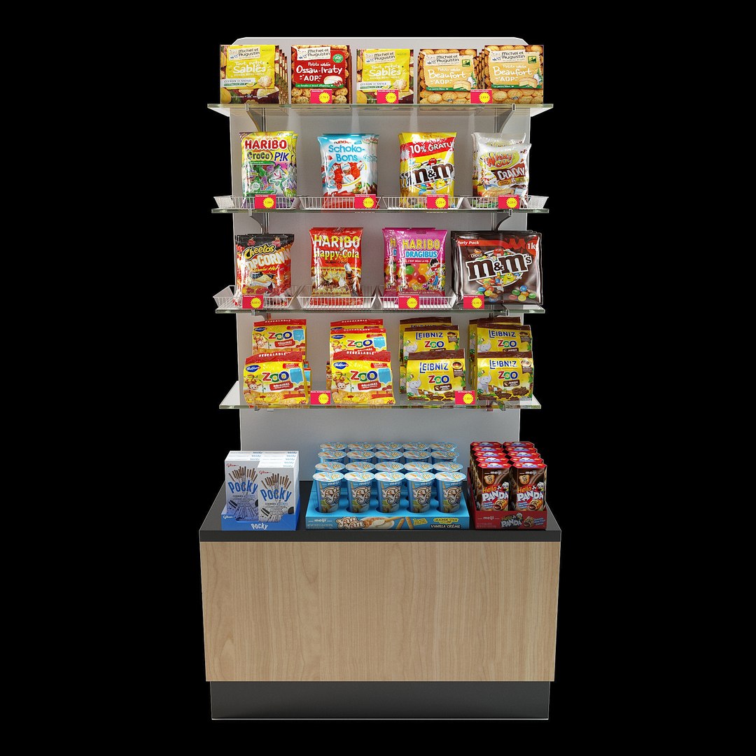 Food Display Collection 3D Model - TurboSquid 1953305