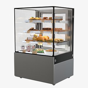 Food display collection 3D model