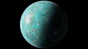8K Alien Water Planet 2 3D model
