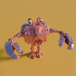 3D Two legged monster crab