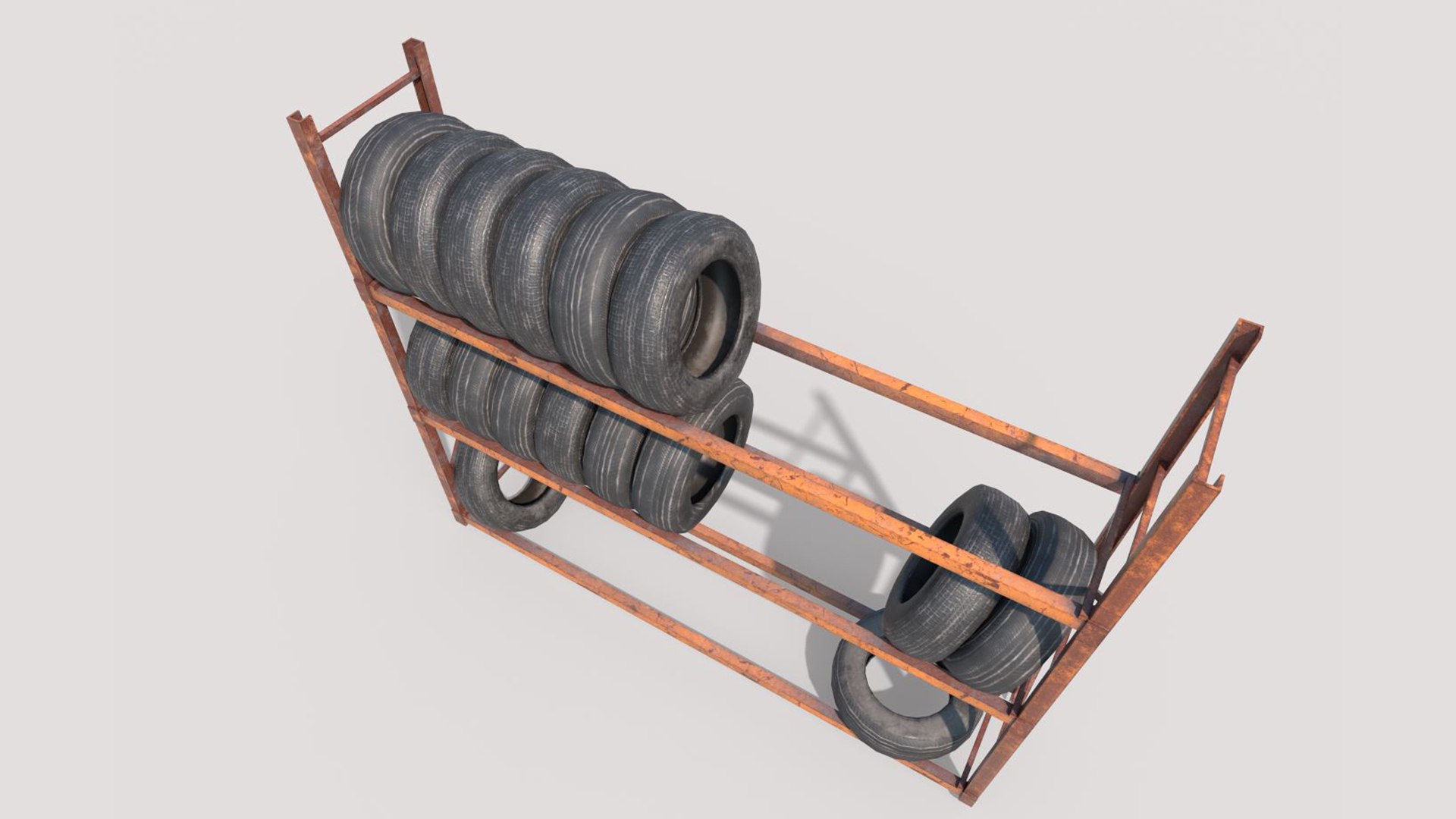 Tire Rack 3D Model - TurboSquid 2282345