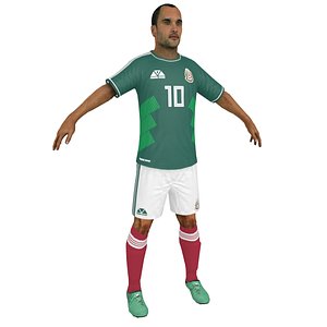 soccer player 2018 3D